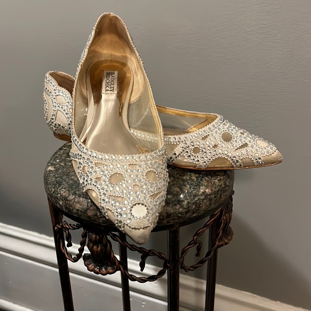 Badgley Mischka “Gigi” wedding shoes, Size 9